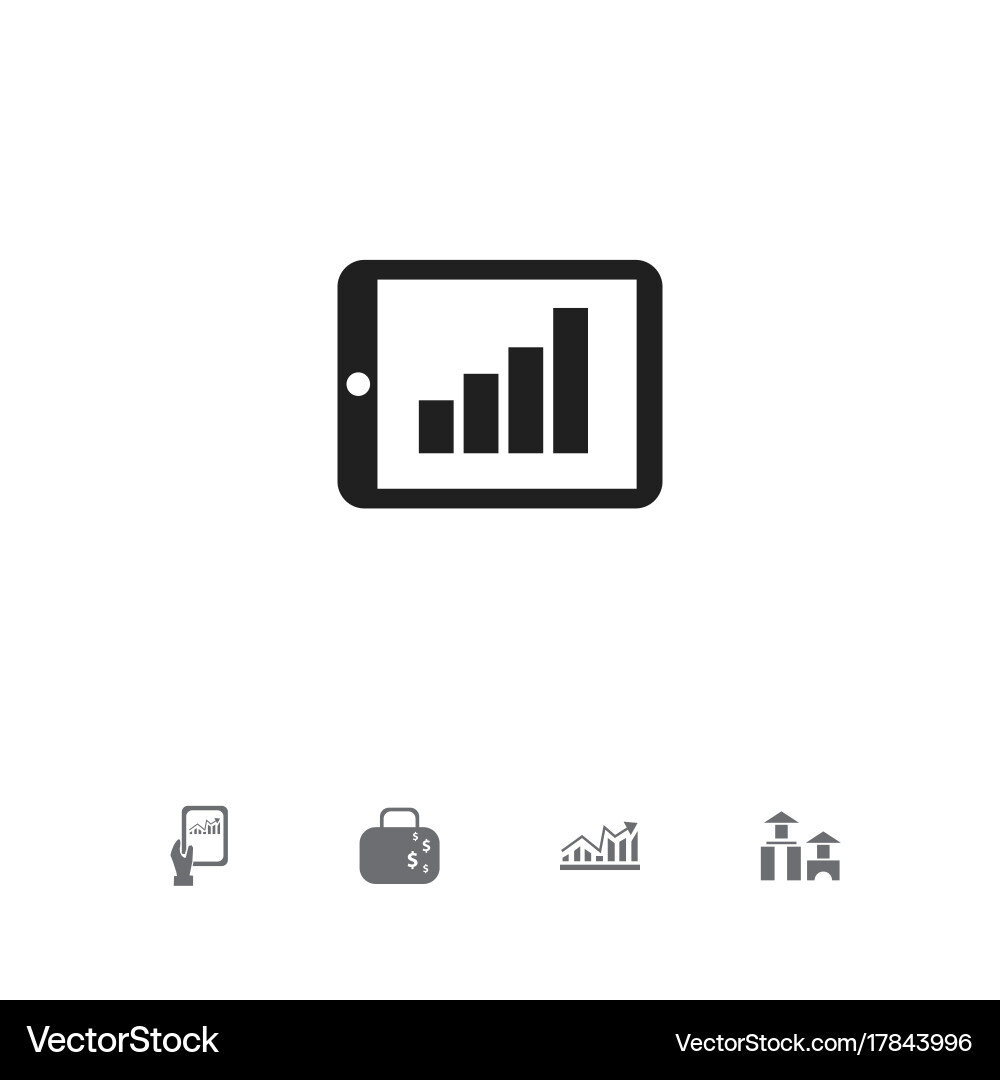 Set of 5 editable analytics icons includes vector image