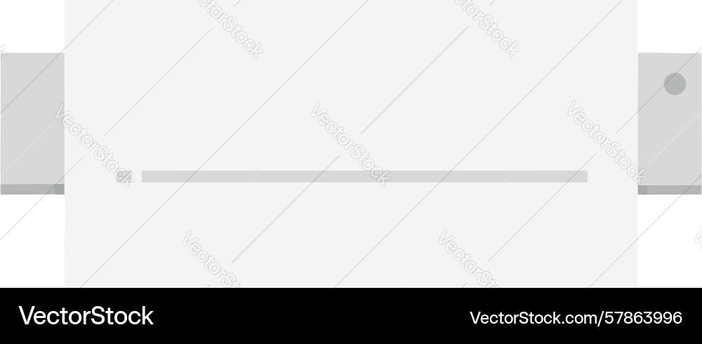 Simple office printer for document output design Vector Image