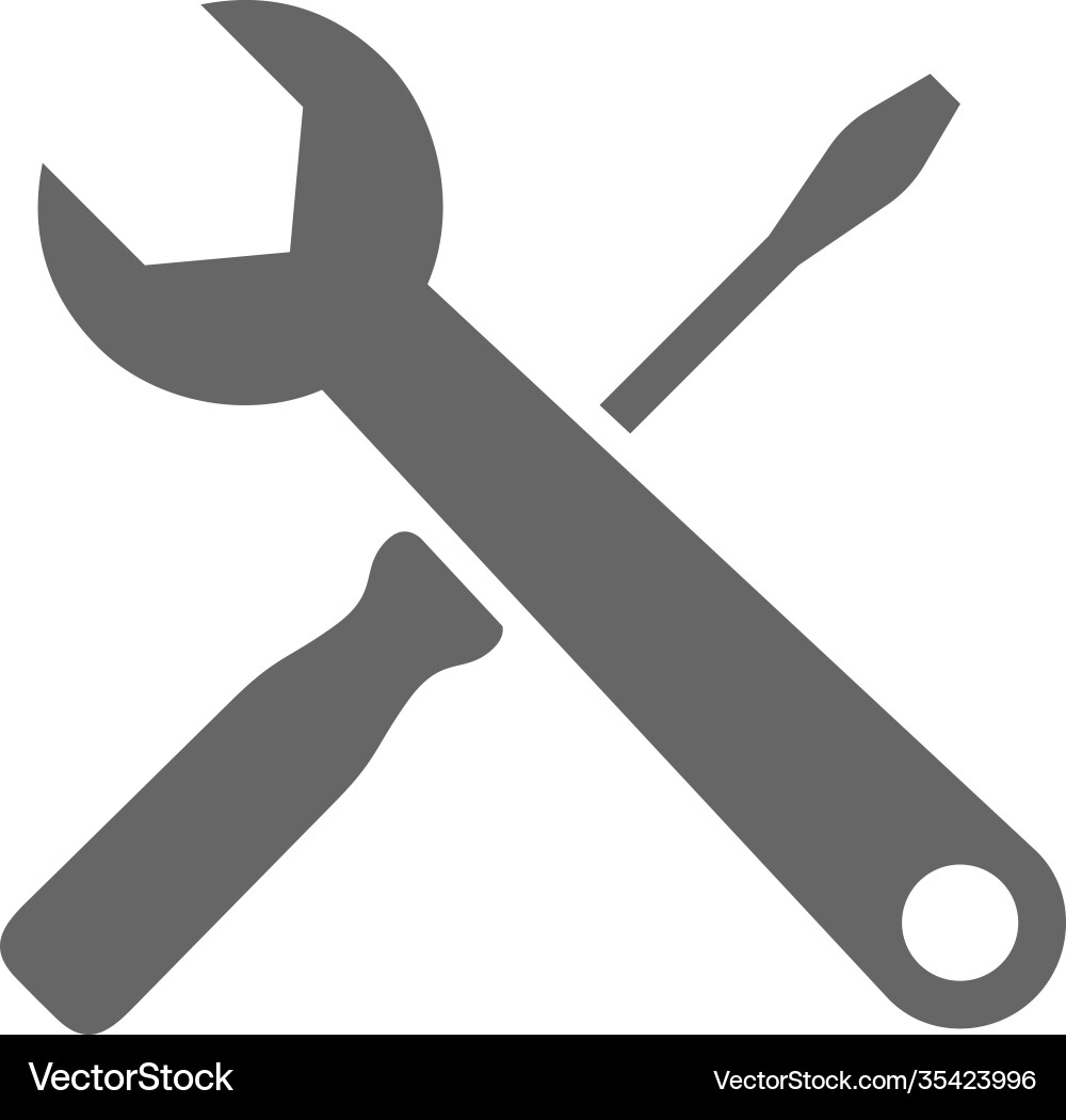 Technical icon engineering simple template Vector Image