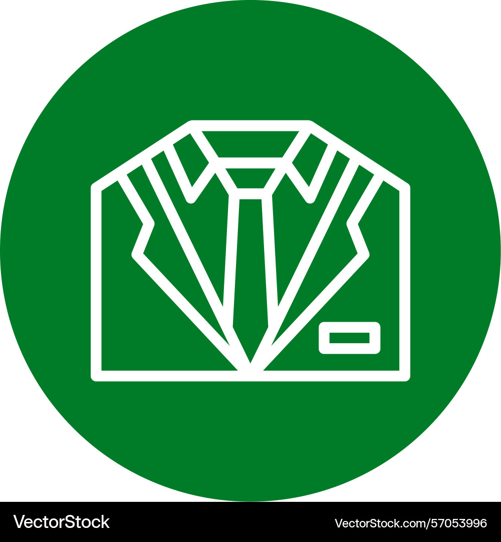 Tuxedo line circle style icon design Vector Image