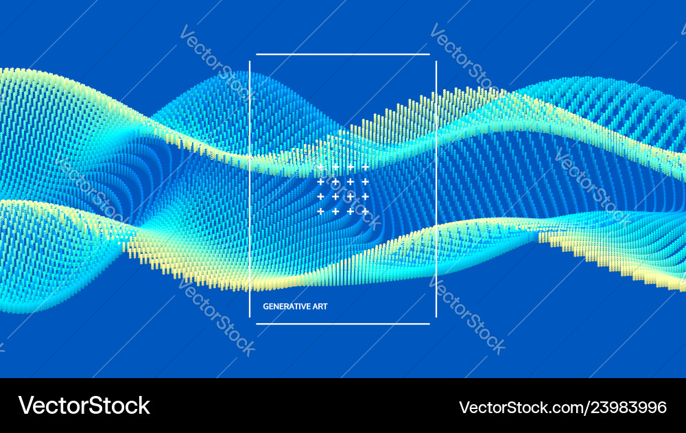 Wavy Hintergrundfeld mit dynamischen Partikeln Wavy Hintergrundfeld mit dynamischen Partikeln vektorbild
