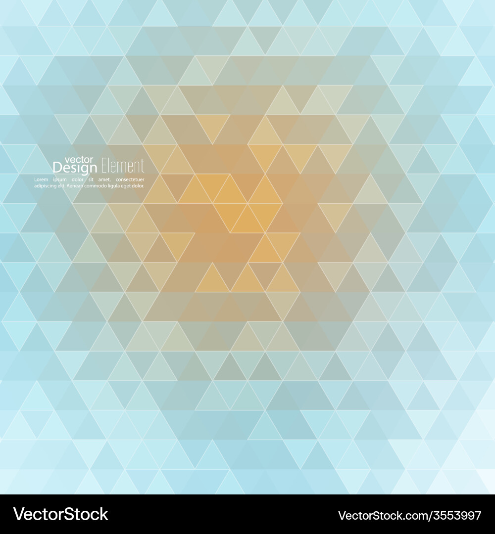 Creative abstract triangle pattern polygonal vector image