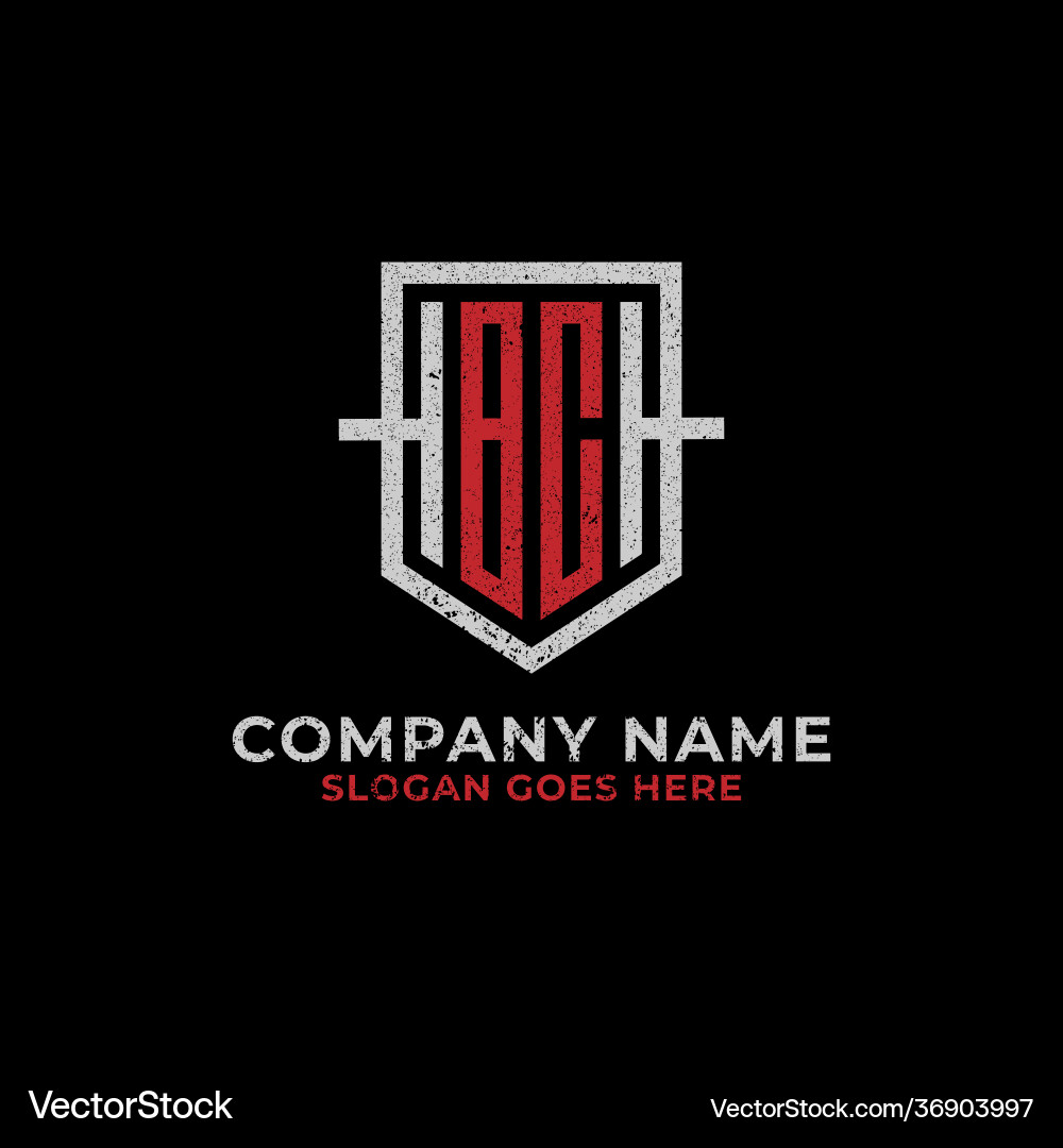 Monogramm bc Logo Design Schild Initial Brief Vektorbild