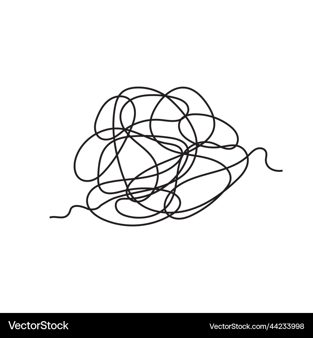 Abstract tangled texture random chaotic lines Abstract tangled texture random chaotic lines Vector Image