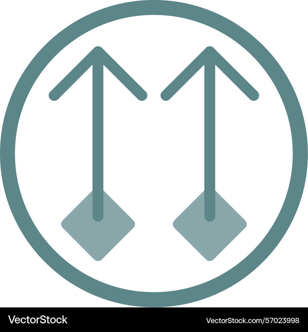 Arrow block up flat style icon design vector image
