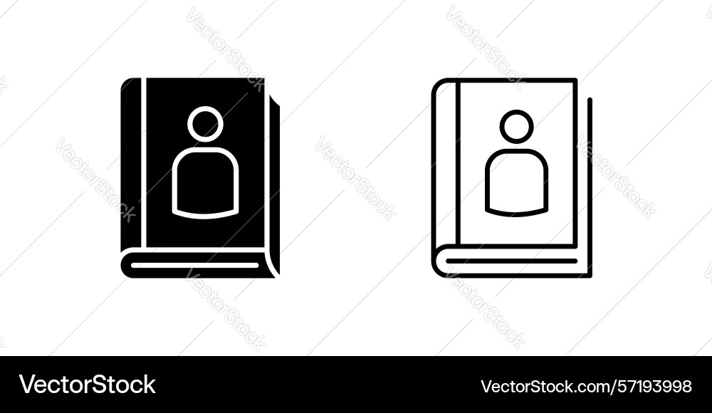 Contacts icon set visualizing saved user profiles Contacts icon set visualizing saved user profiles vector image