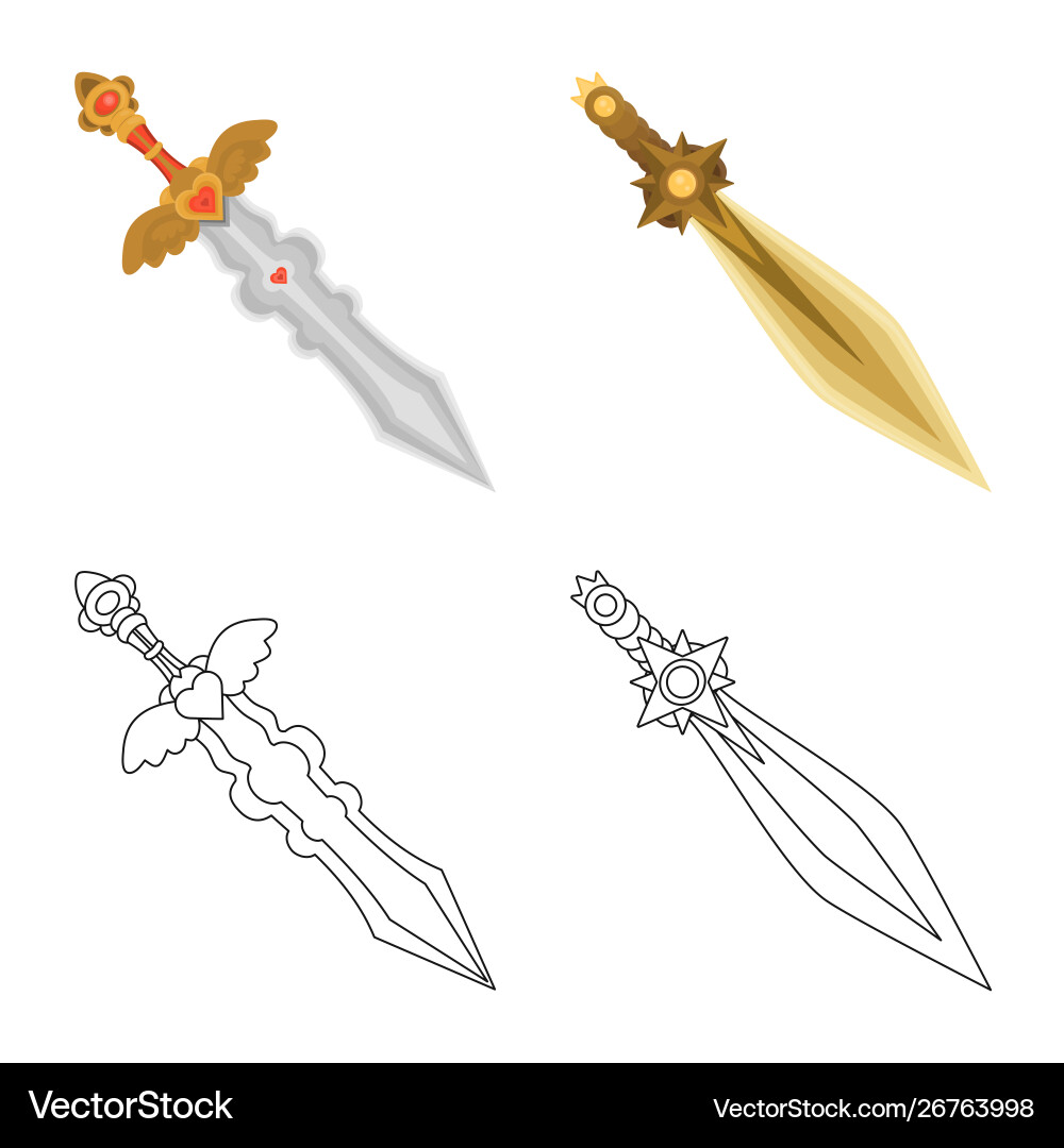 Design game and armor sign set vector image