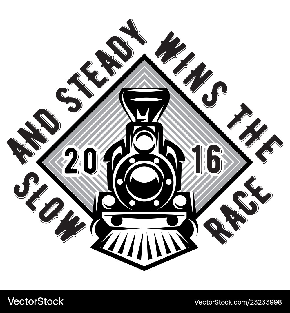 Retro Train Monochrome Pattern vector image
