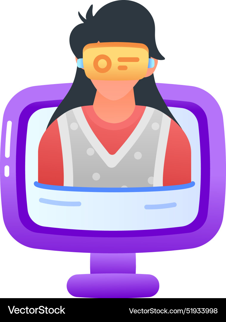 Virtual reality Royalty Free Vector Image - VectorStock
