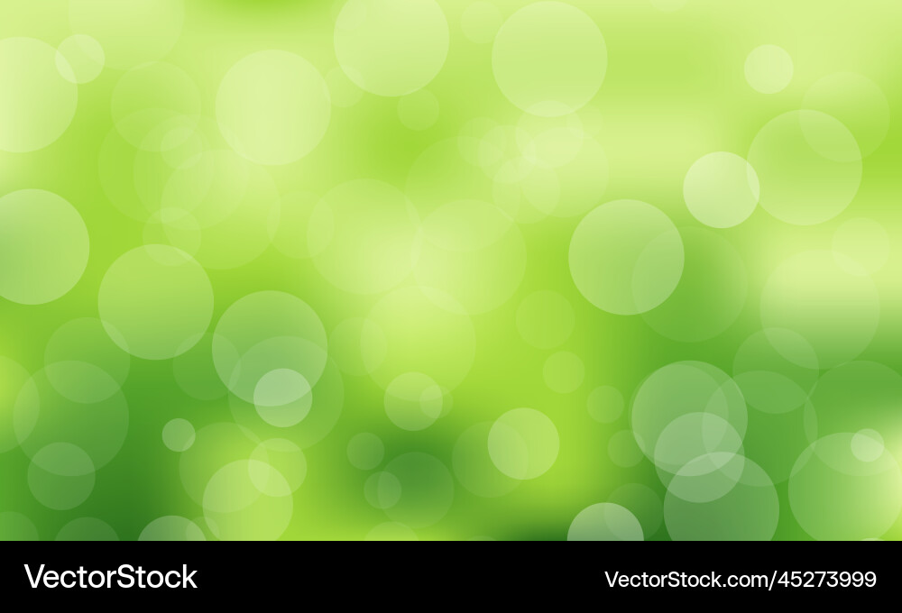 Abstract background with bokeh effects in green Abstract background with bokeh effects in green Vector Image