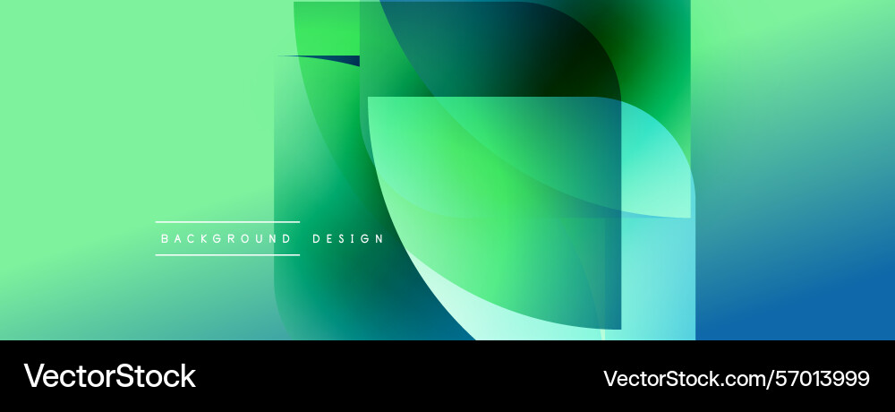 Abstract gradient shapes overlap creating dynamic Abstract gradient shapes overlap creating dynamic Vector Image