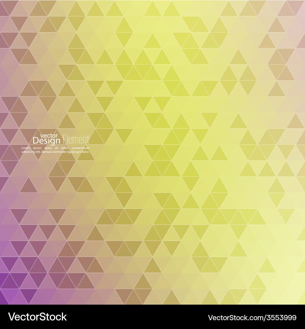 Creative abstract triangle pattern polygonal vector image
