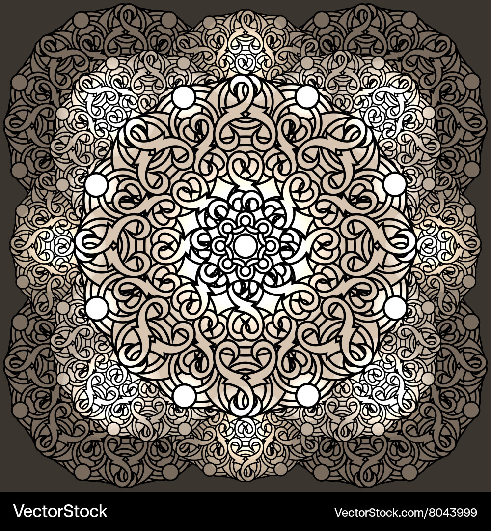 Decorative background with a circular Vector Image