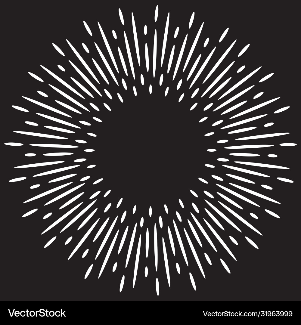 Design elements starburst explosion effect Vector Image