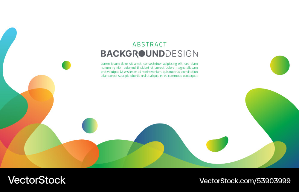 Dynamic colorful fluid background with smooth Vector Image