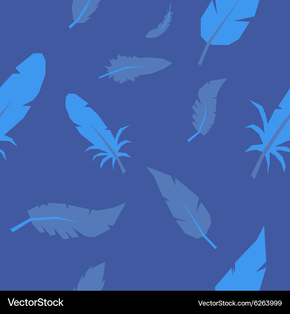 Feather pattern seamless vector image