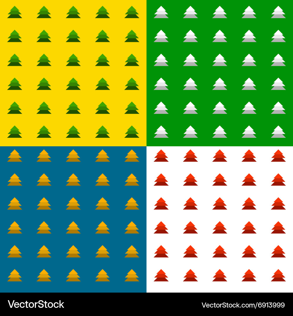 Fir tree pattern vector image