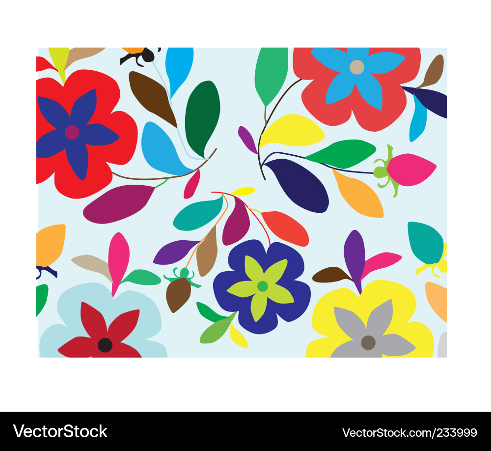 Floral Background Pattern Vector Image