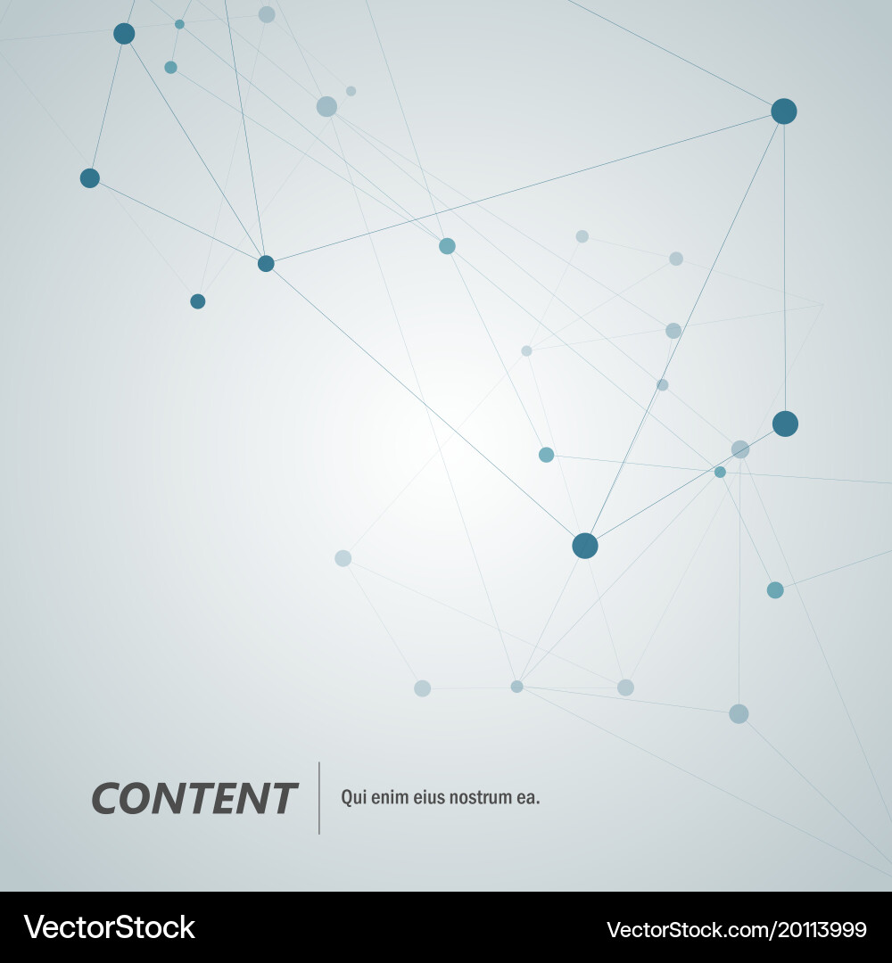 Geometric abstract background with connect lines vector image