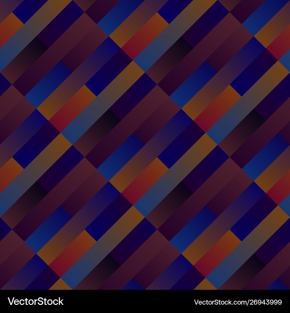 Gradient seamless geometrical rectangle pattern vector image