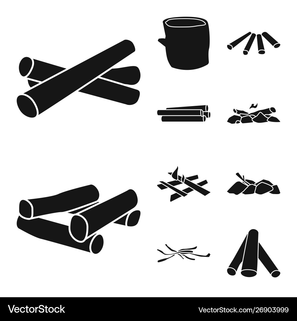 Isolated object rough and forestry sign set Isolated object rough and forestry sign set vector image