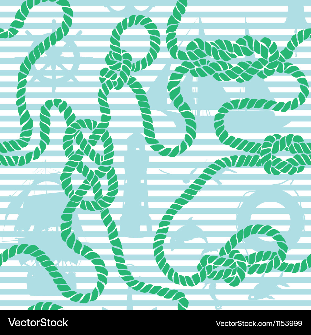 Marine Knot Seamless Background vector image