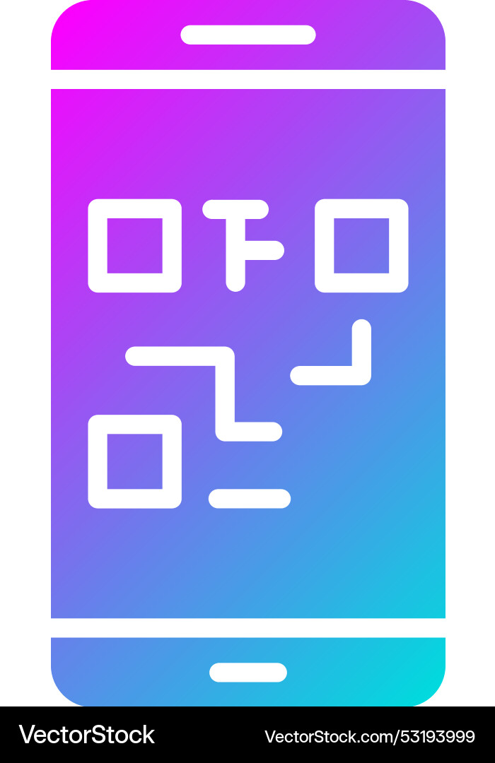 Qr code icon design vector image