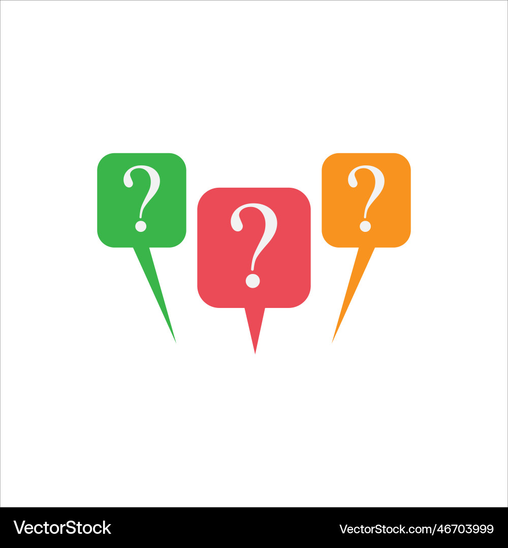 Question mark query Question mark query vector image