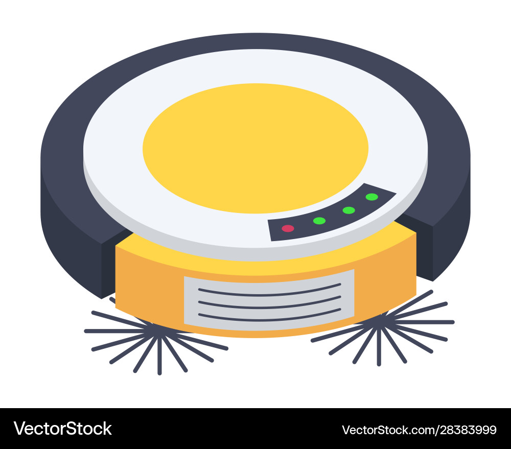 Roboter Staubsauger-Symbol Vektorbild
