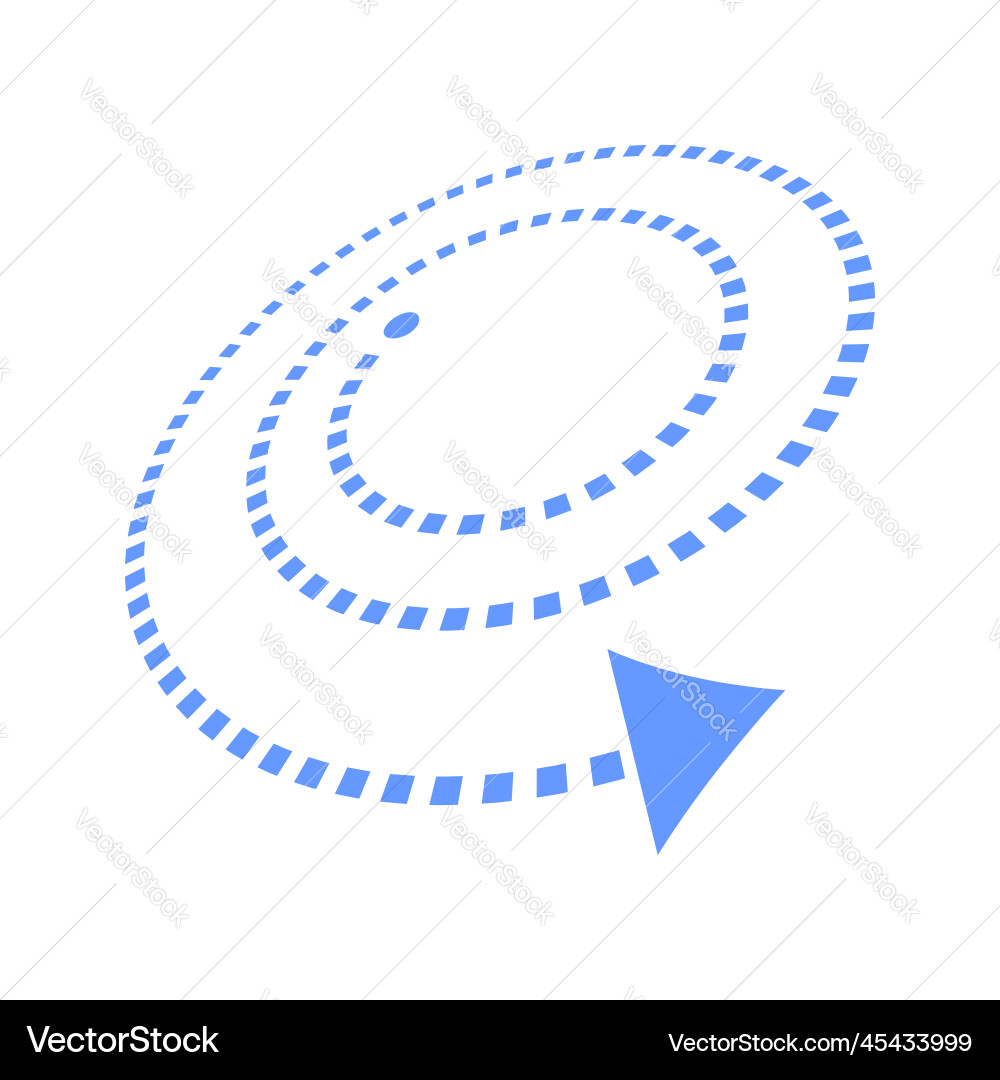 Spiral arrow design element Royalty Free Vector Image
