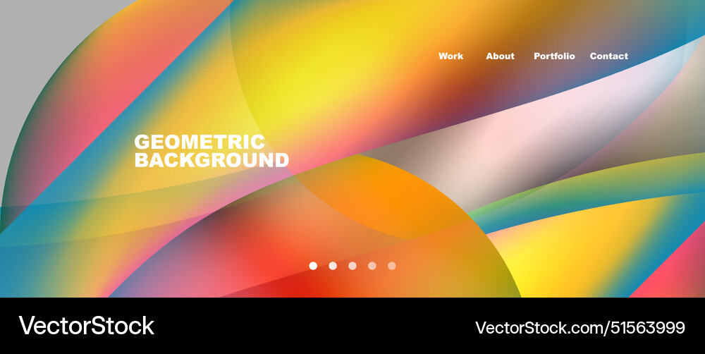 Web page design with geometric elements - circle Web page design with geometric elements - circle vector image