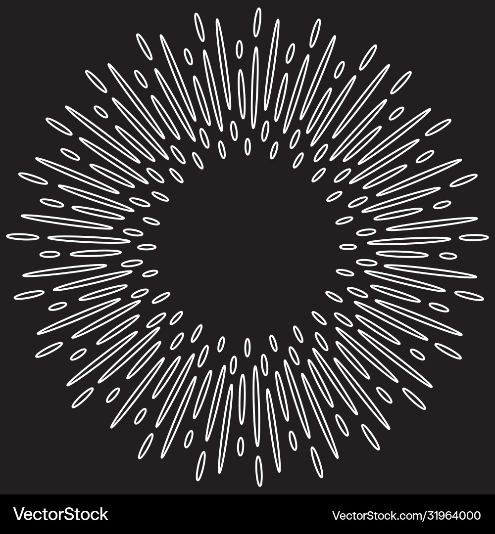 Design elements starburst explosion effect Vector Image