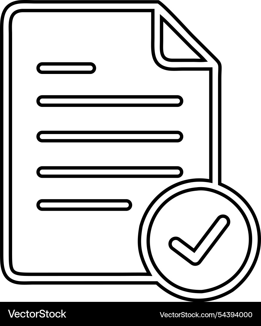 Document validated icon Vector Image