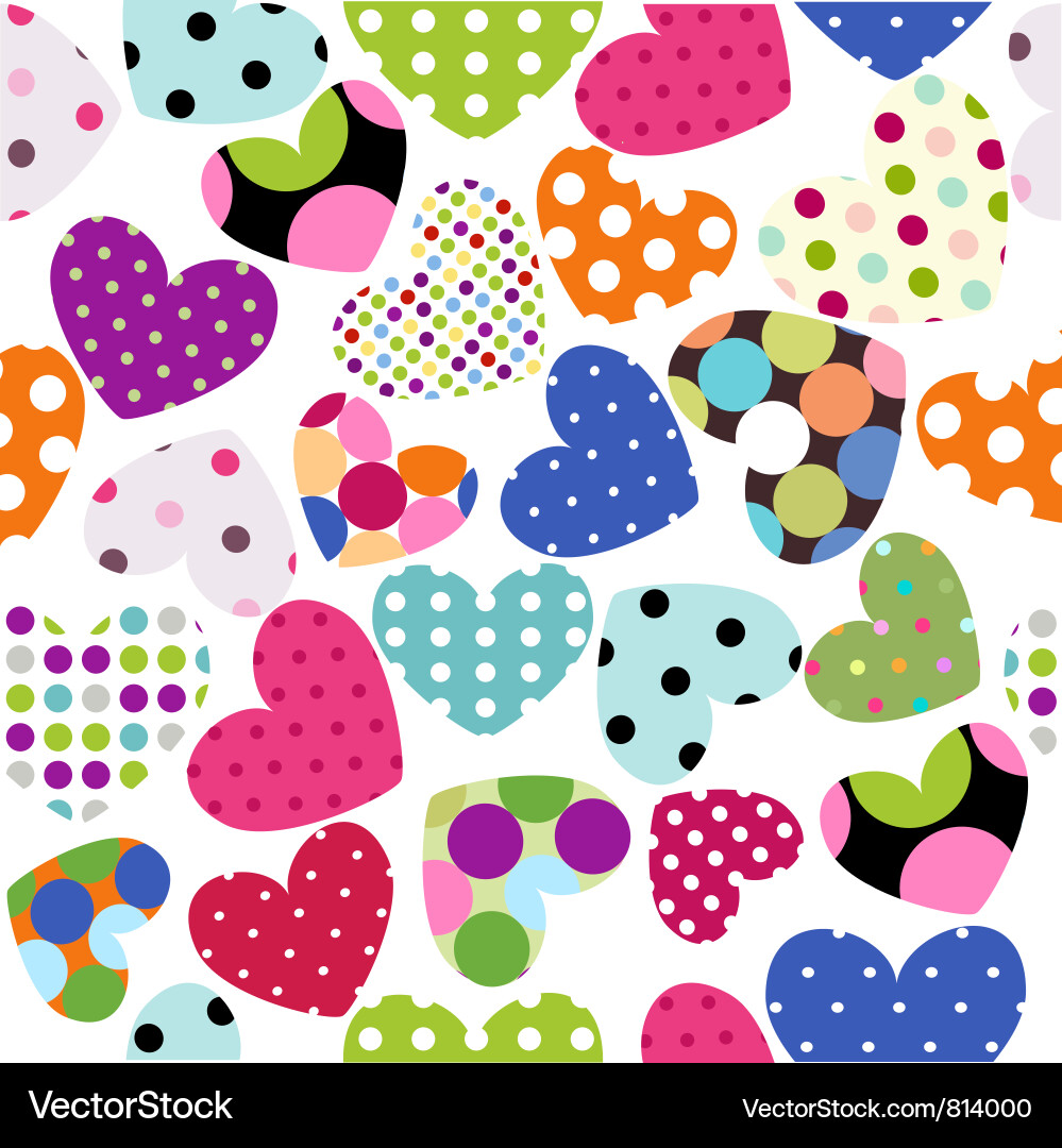 Heart Patchwork Pattern Vector Image