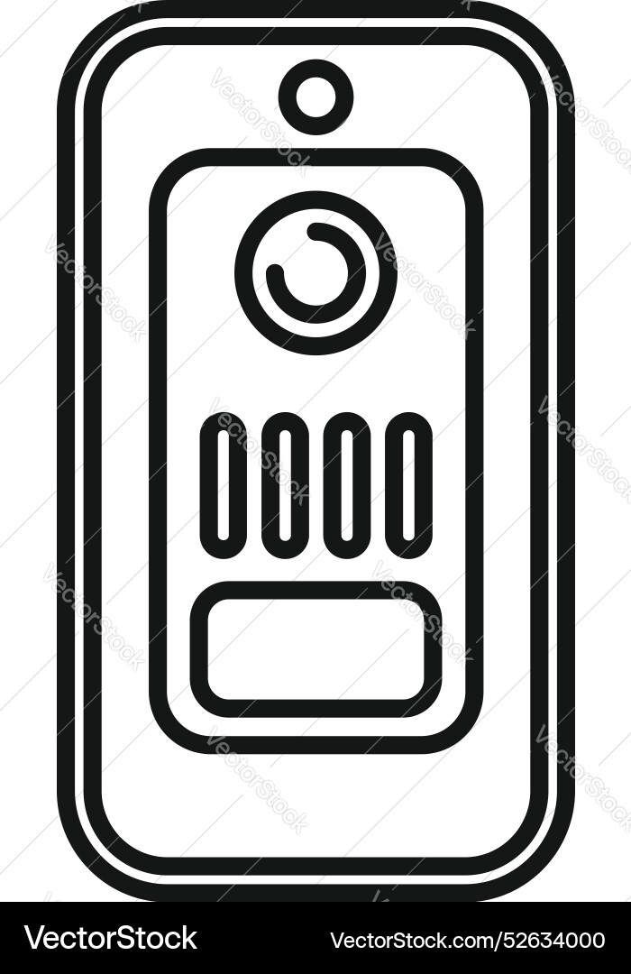 Intercom system providing security Intercom system providing security vector image