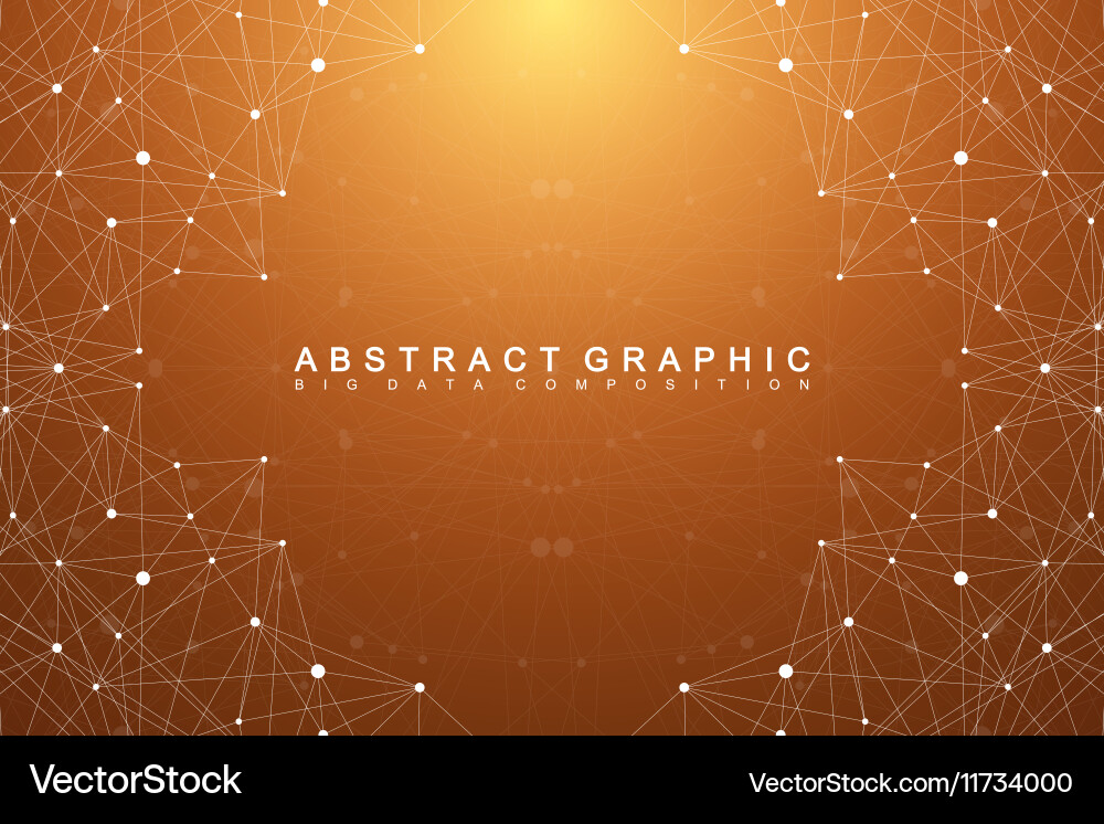 Network Data Abstraction vector image