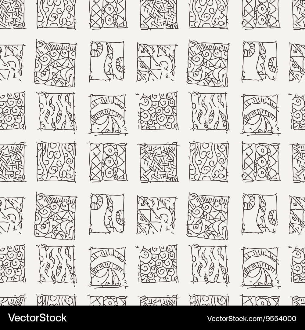 Patterned background in the style of maya vector image