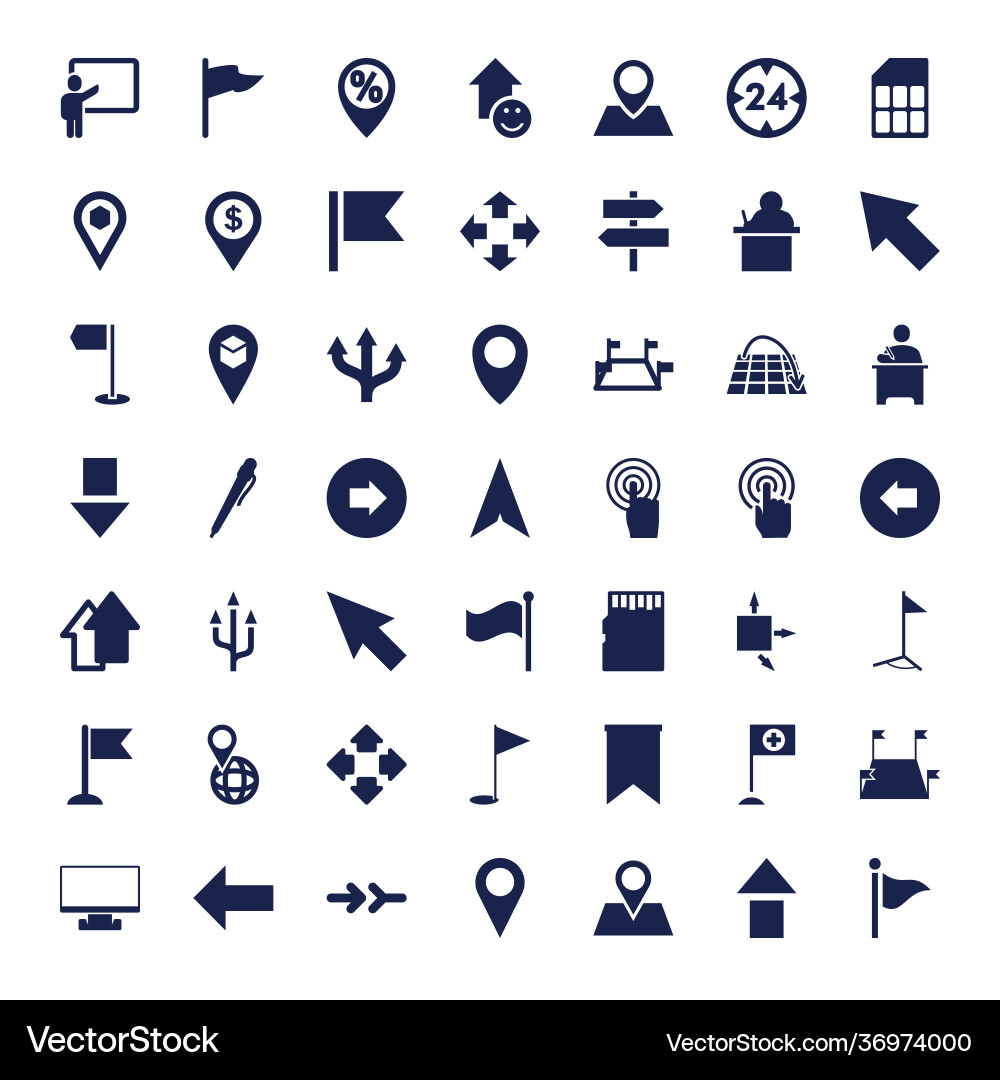 Pointer icons vector image