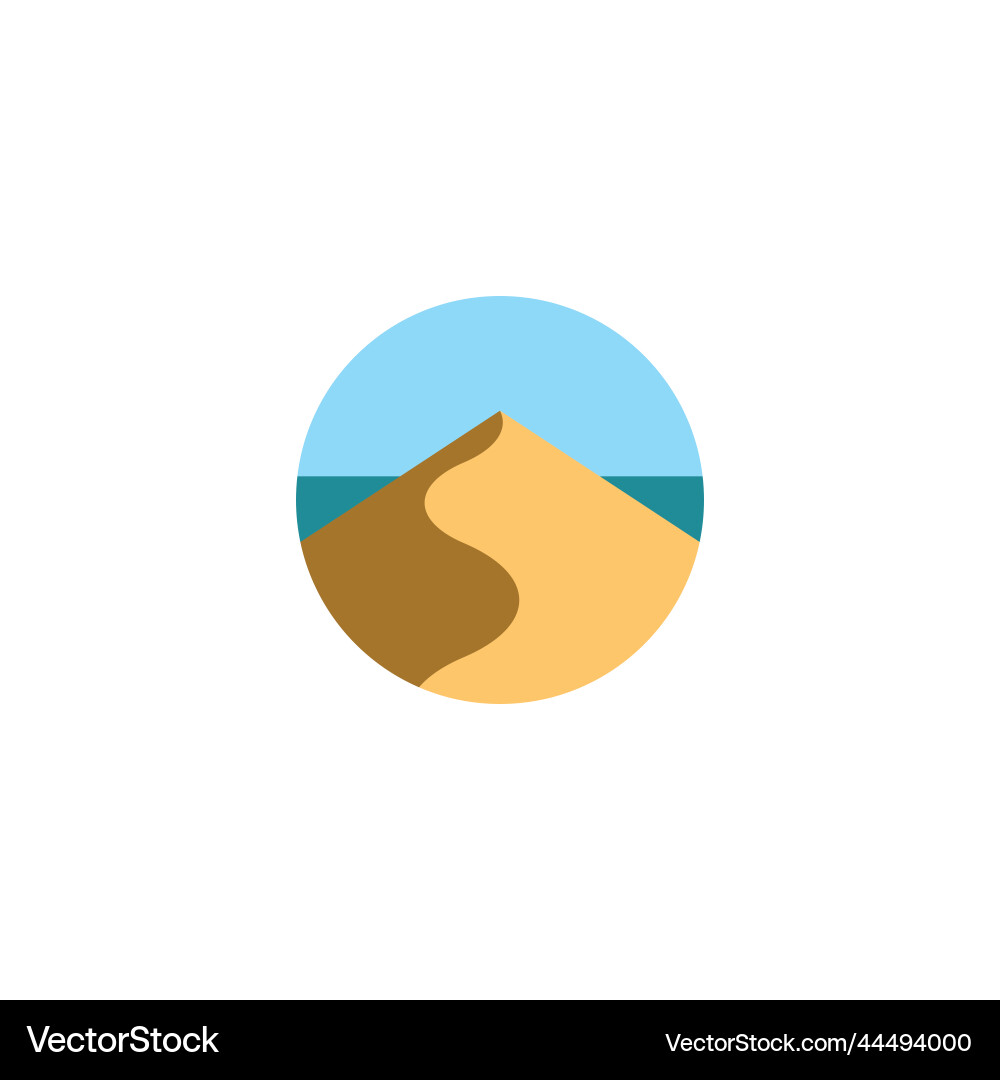 Sand hill island logo icon – Royalty-Free Vector | VectorStock, image size:1000x1080