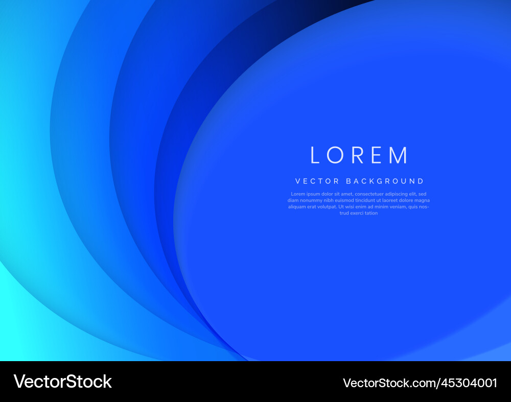 Abstract blue geometric curve overlay layer Abstract blue geometric curve overlay layer Vector Image