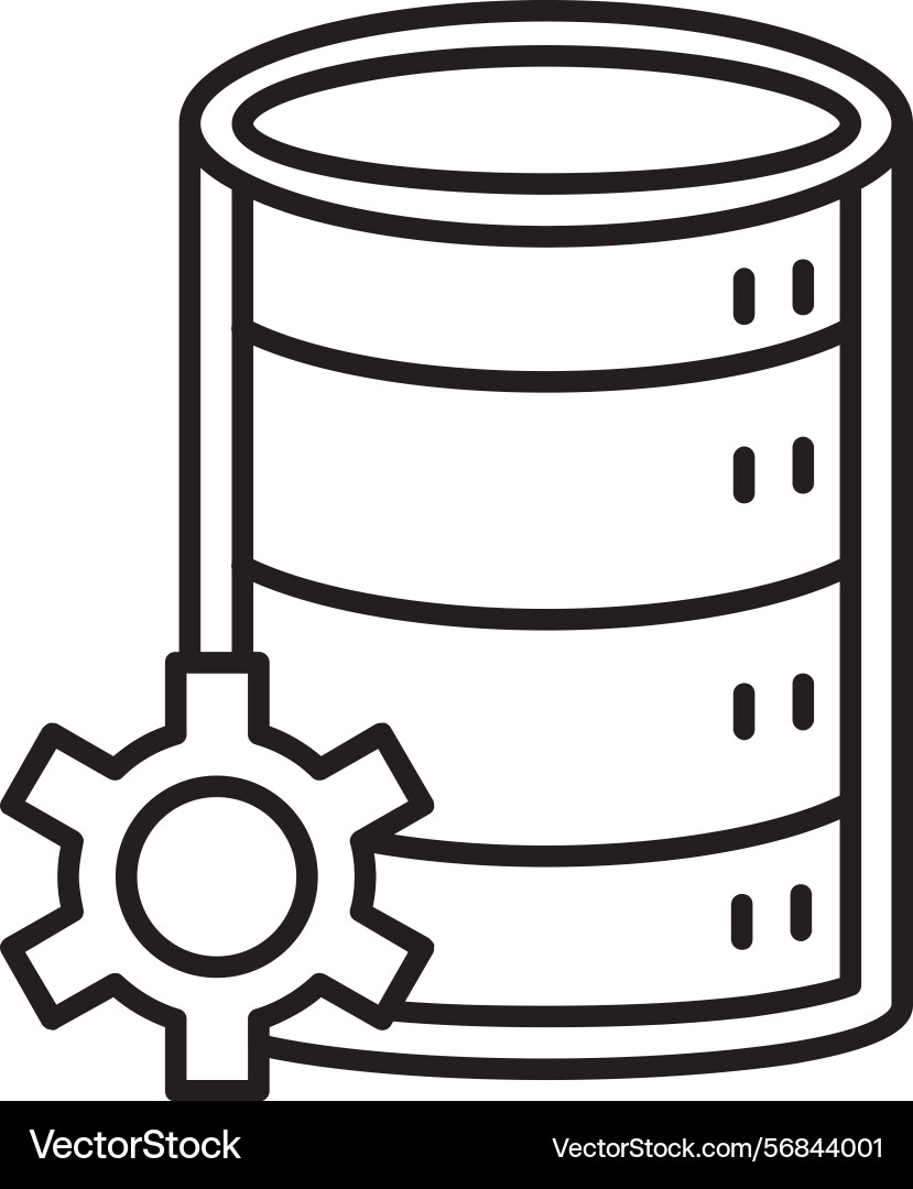 Database management icon Vector Image