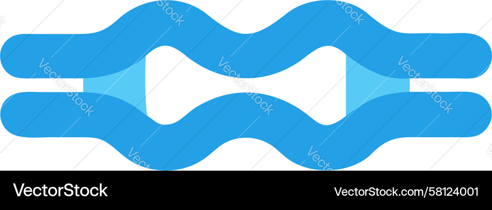 Fluid Linked Lines Vector Image