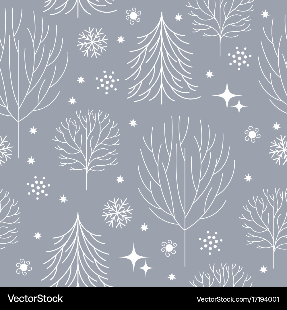 Winter Holiday Seamless Pattern Royalty Free Vector Image