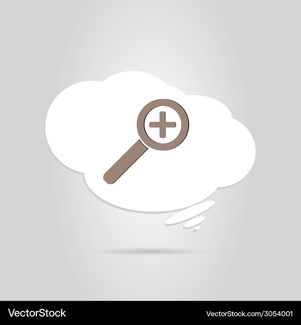 Zoom in web icon vector image