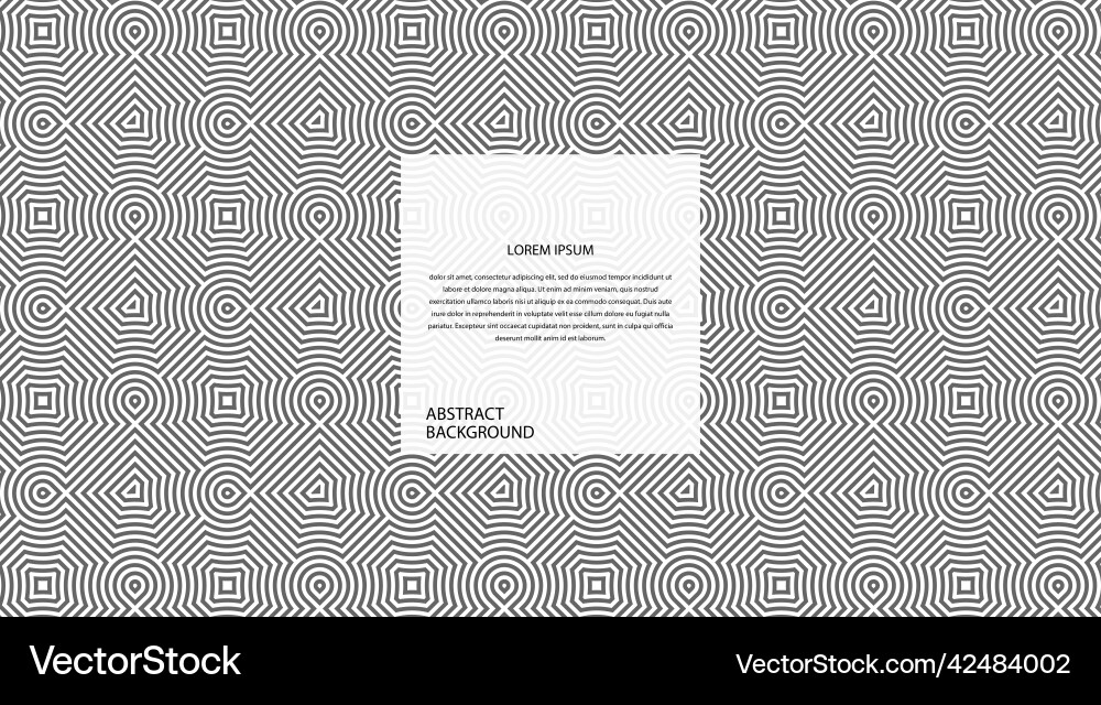 Abstract circular square tiles pattern vector image