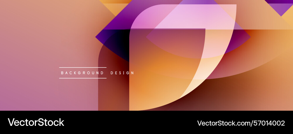 Abstract geometric design overlapping shapes Vector Image