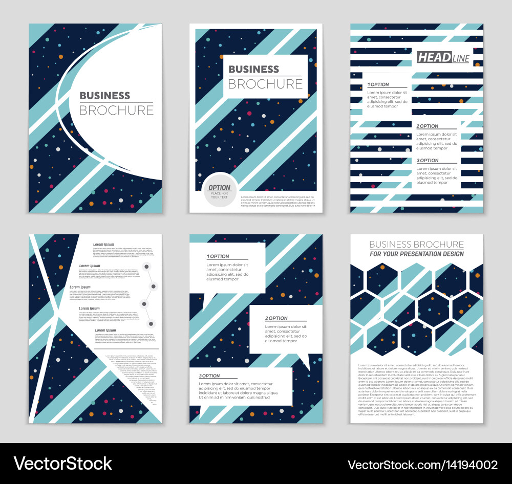 Abstract layout background set for art vector image