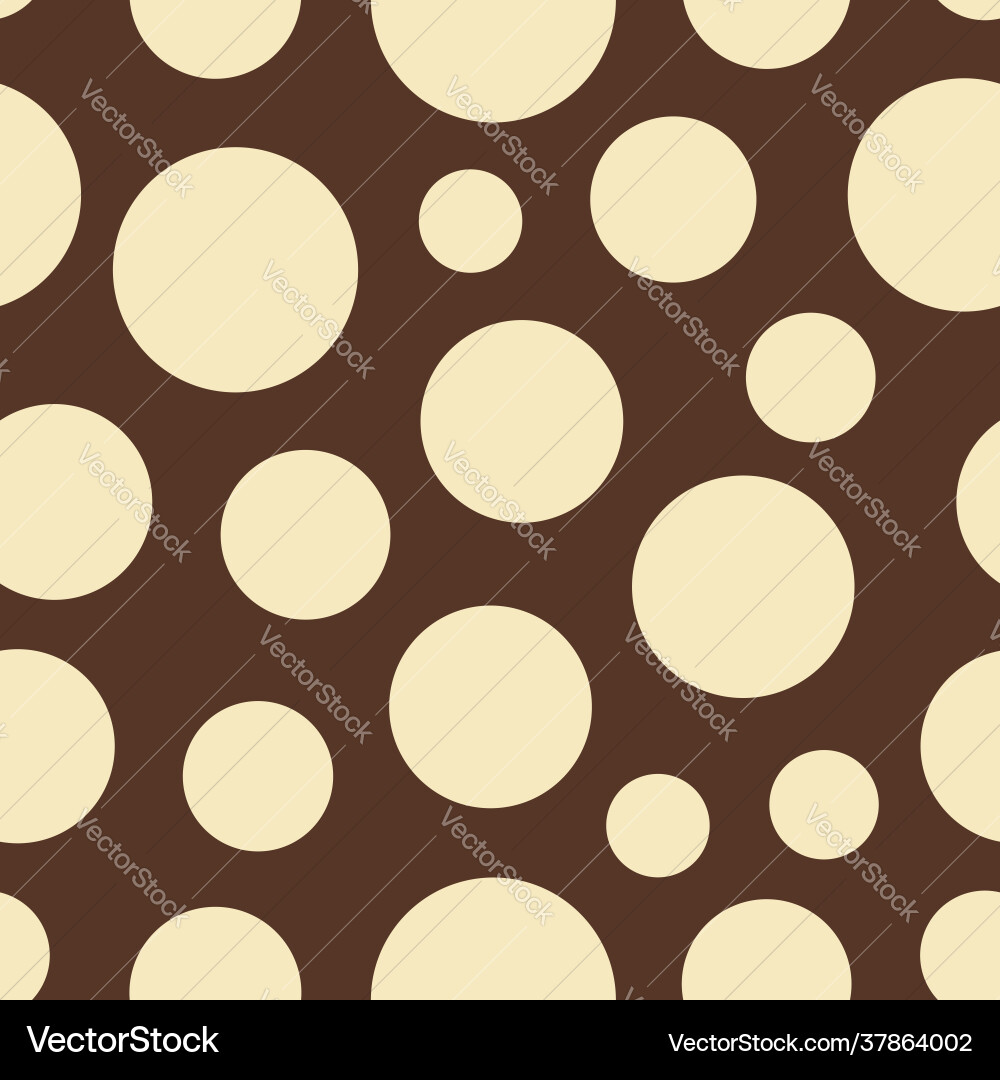 Big and little dots seamless repeat pattern Vector Image