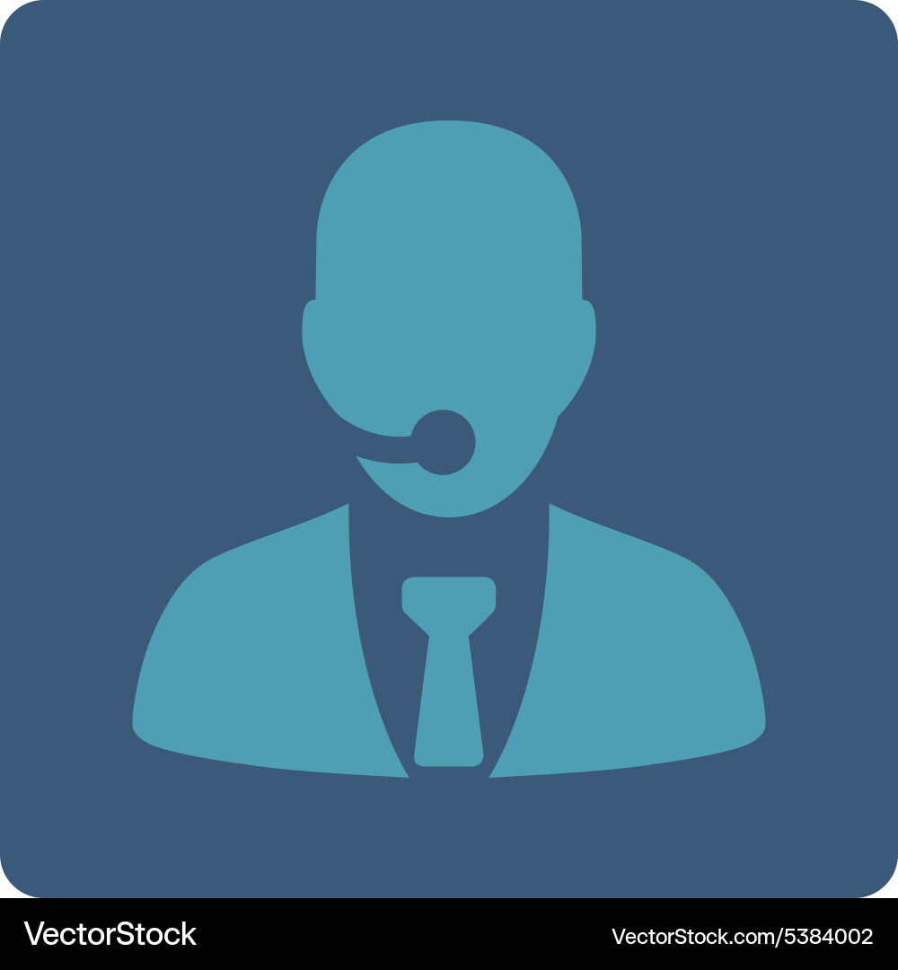 Call center operator icon Vector Image