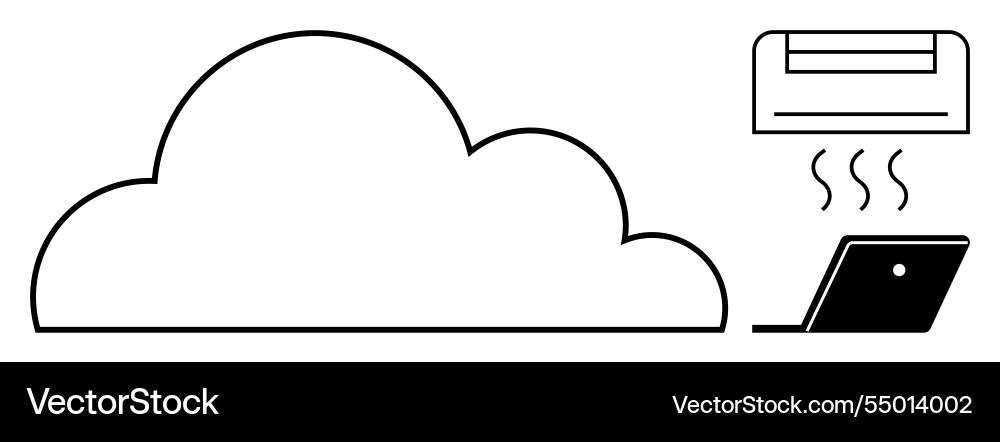 Cloud computing and internet connectivity concept Cloud computing and internet connectivity concept vector image